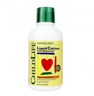 Child Life Liquid Calcium/Magnesium, Natural Orange Flavor 16 Fl.Oz
